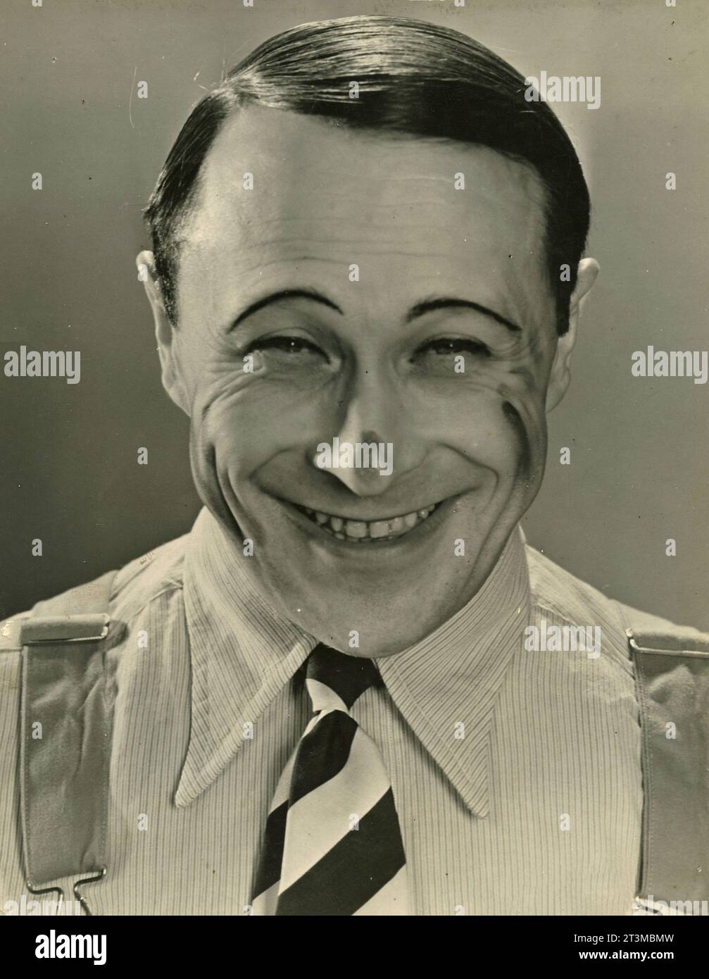El actor danés Hans W. Petersen en la película Ud i Den kolde SNE, Dinamarca 1930 Foto de stock