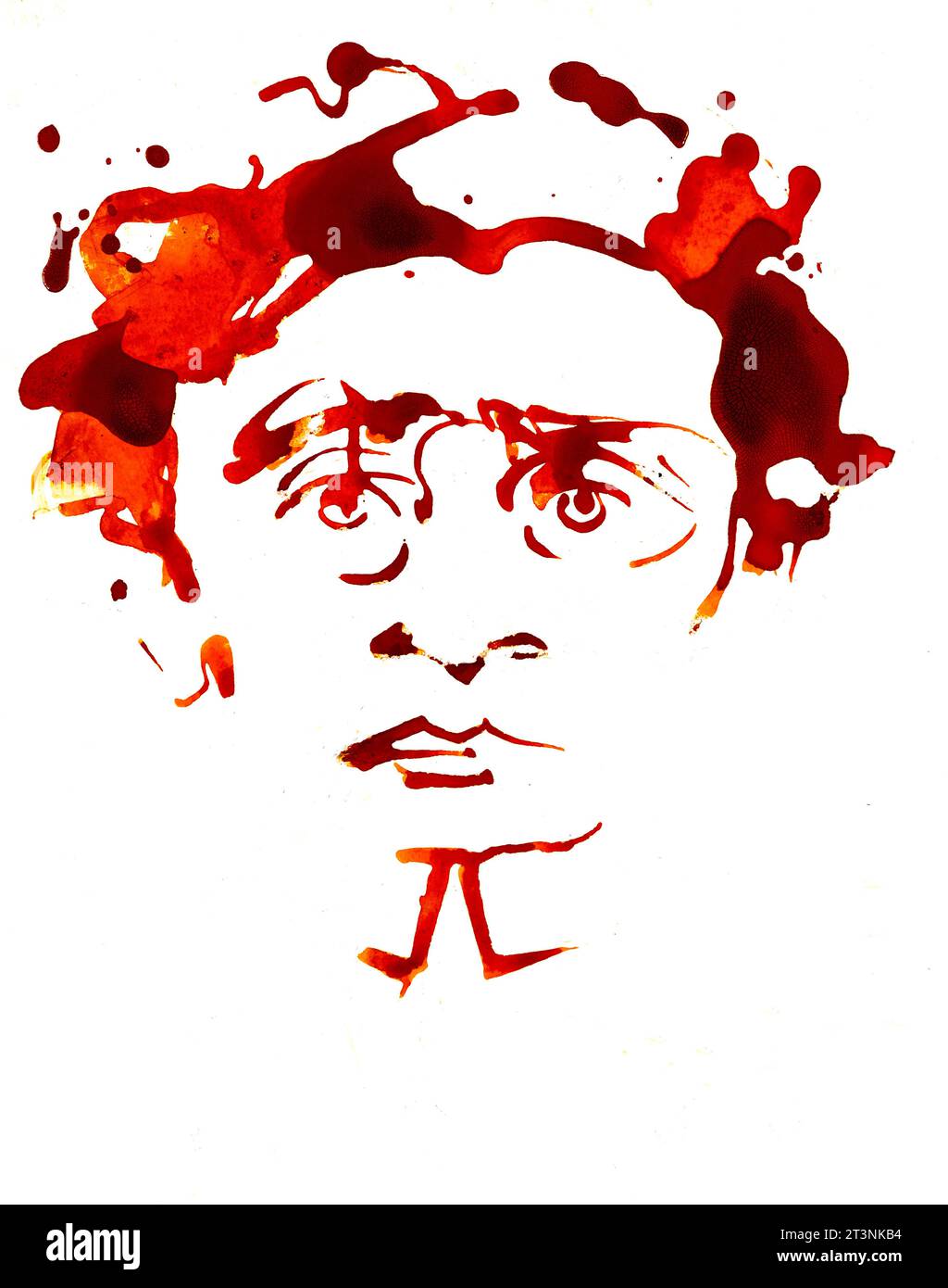 Retrato de Antonio GRAMSCI Foto de stock