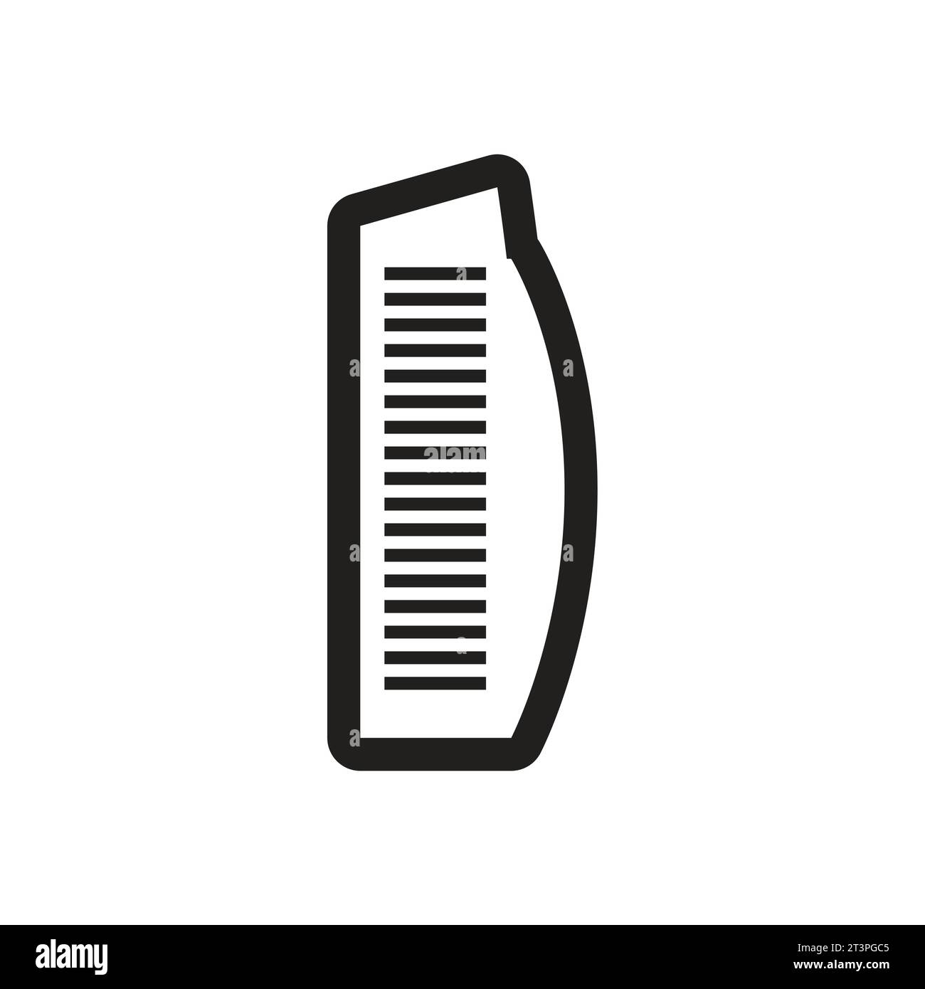 Estilo icono blanco y negro burj al arab Vector Libre de Derechos Ilustración del Vector