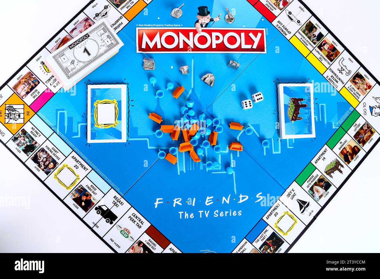 Monopoly Friends La serie de televisión edición de coleccionistas del popular juego de mesa Foto de stock