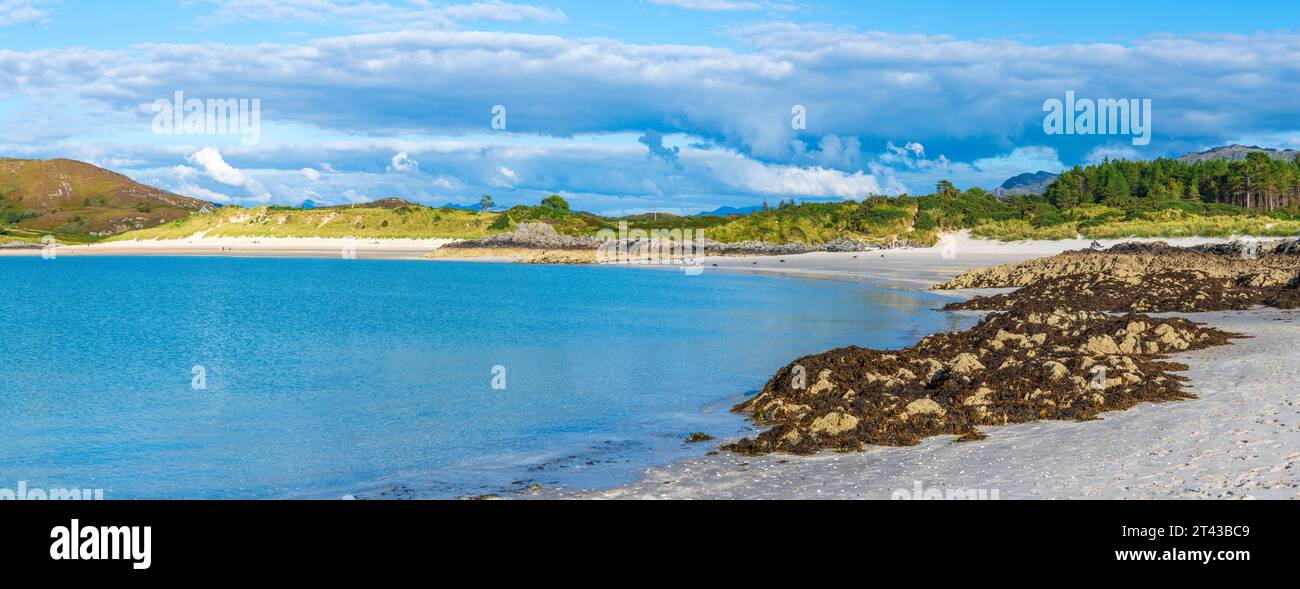Camusdarach Beach, Highland, Escocia, Reino Unido, Europa Foto de stock