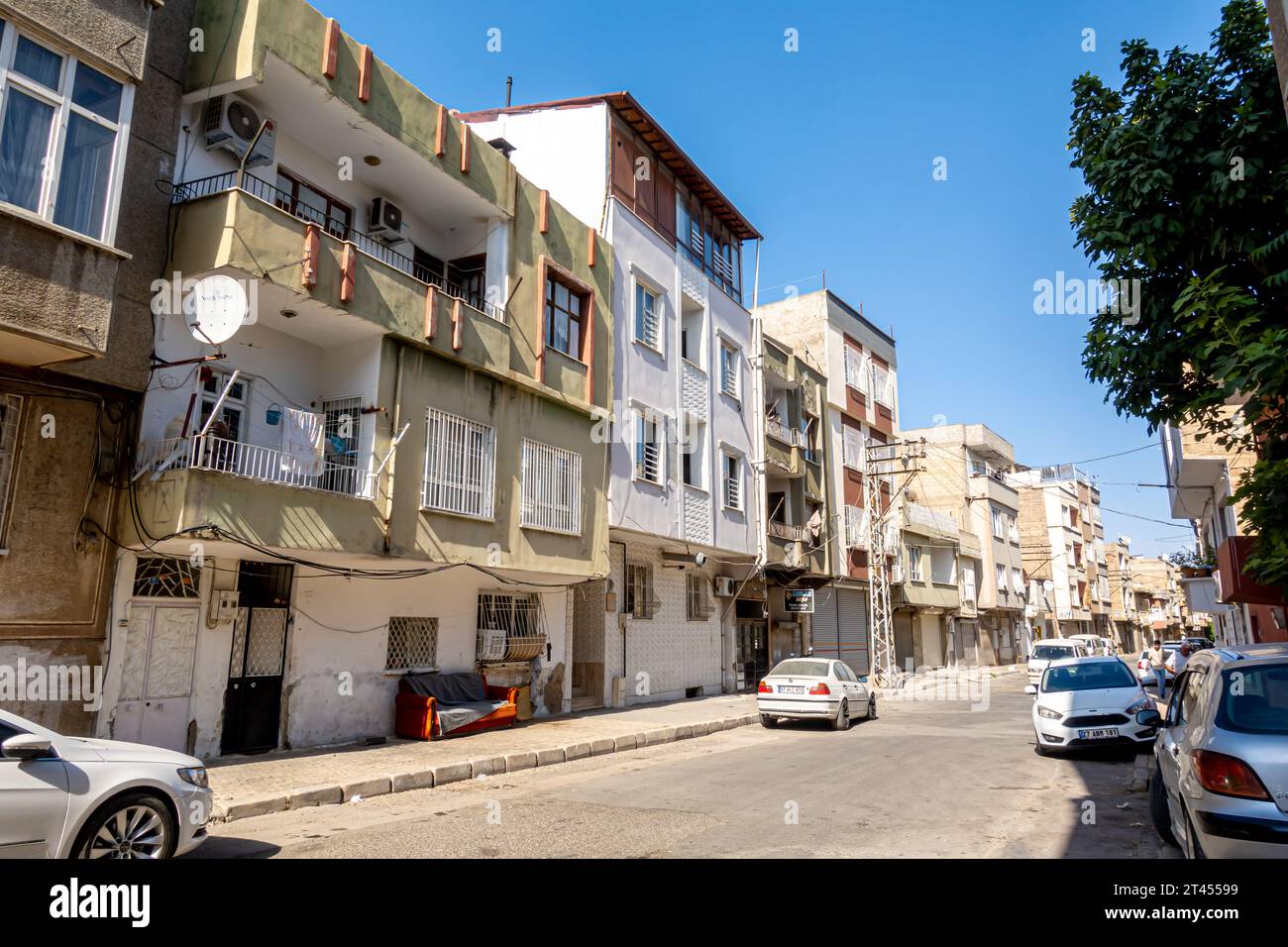 Casas turcas, ciudad vieja Gaziantep Turquía Foto de stock