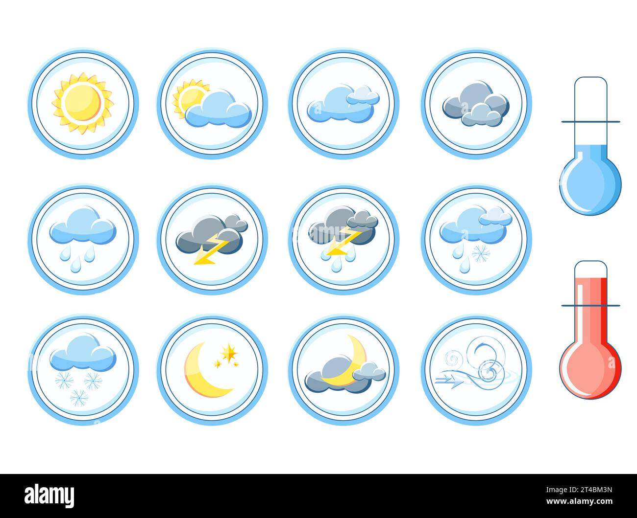 mapa del tiempo para niños con símbolos