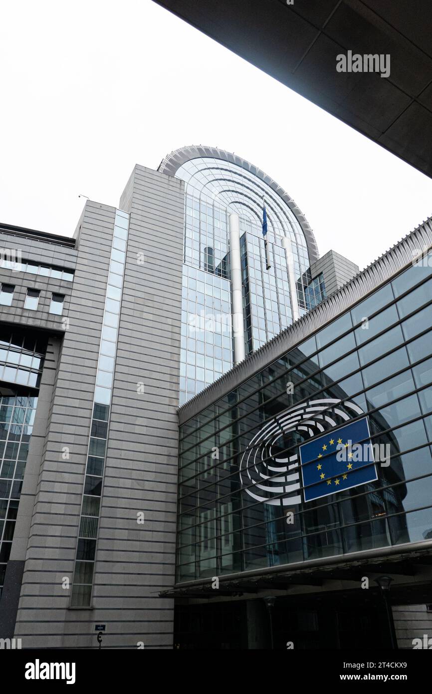 Parlamento Europeo de Bruxelles Foto de stock