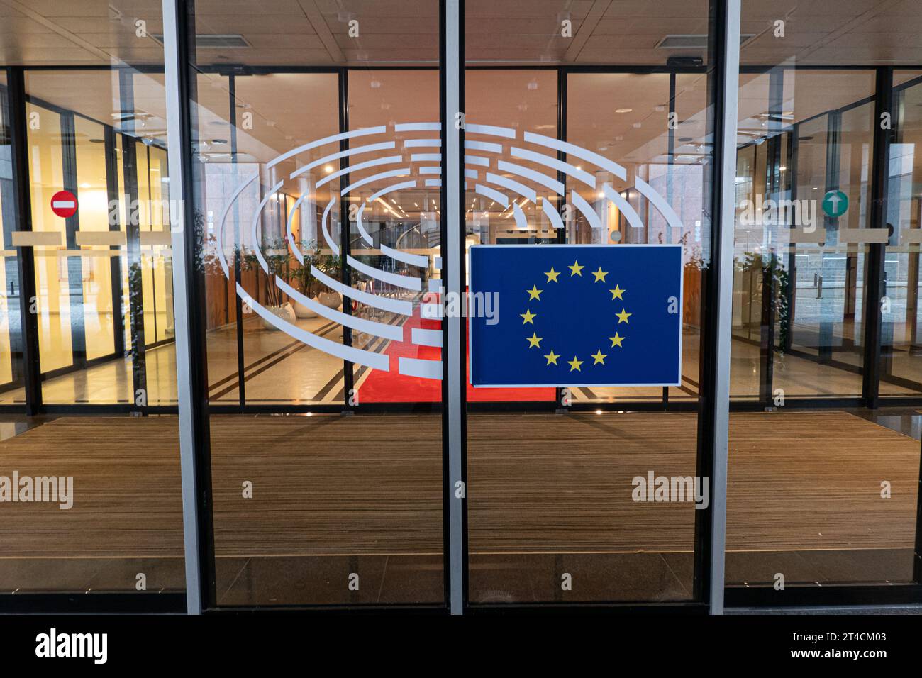 Parlamento Europeo de Bruxelles Foto de stock