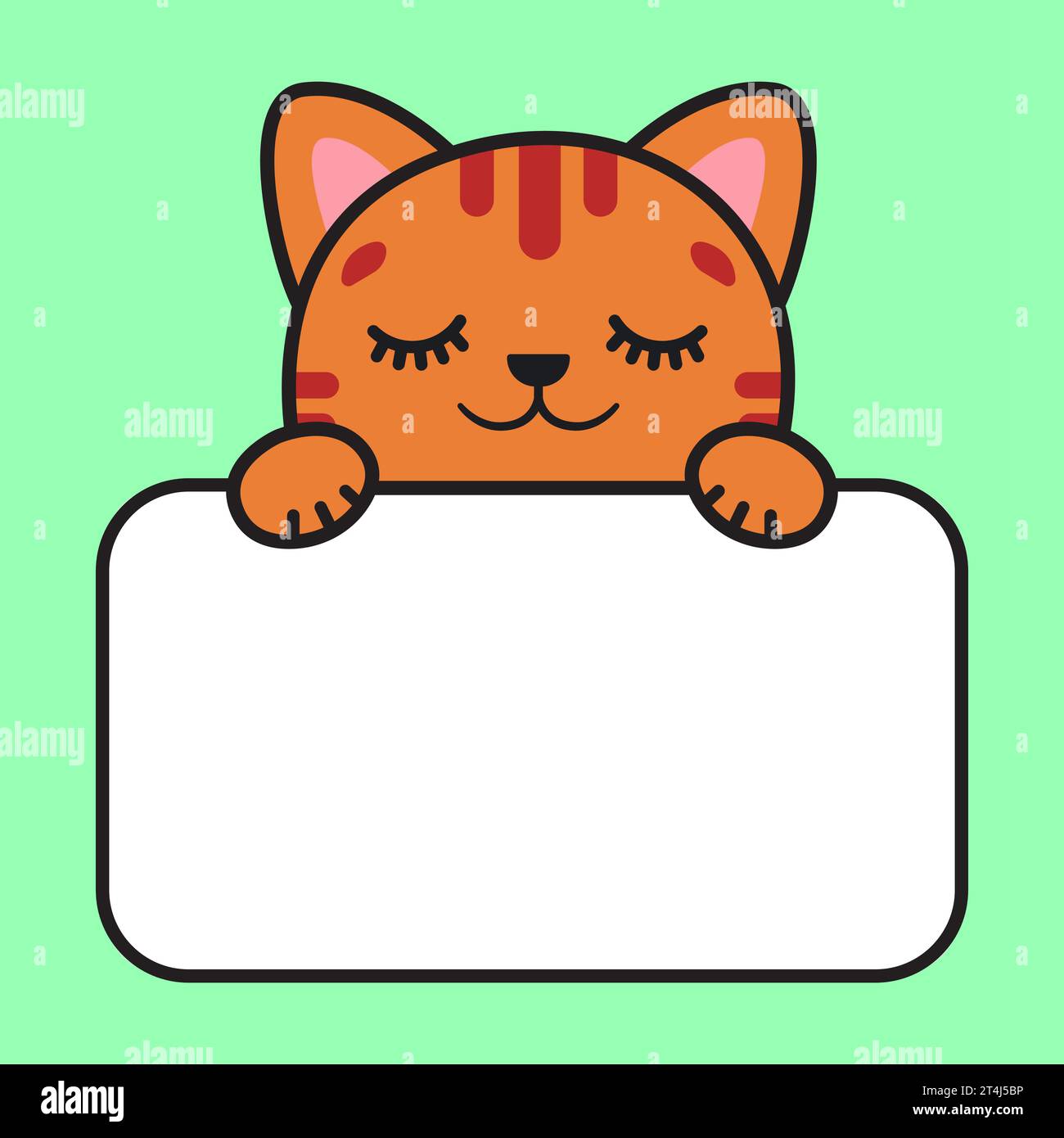 Pegatinas de gatos lindos ilustración del vector. Ilustración de mascota -  208502329