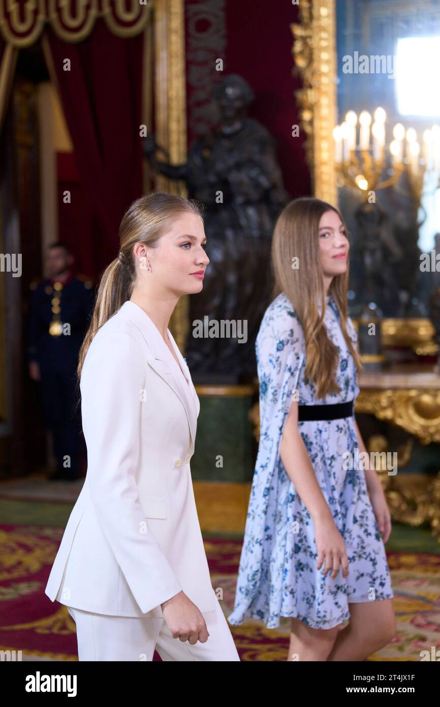 Madrid. España. 20231031, la Princesa Corona Leonor, la Princesa Sofía
