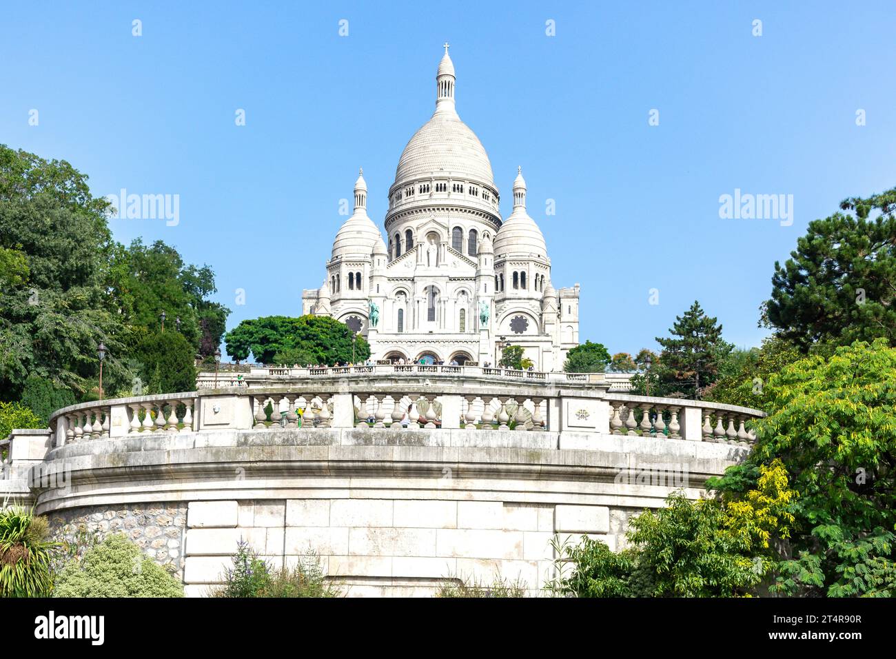 Basílica del Sagrado Cœur (Basílica del Sagrado Corazón-Cœur) de la Île Saint-Pierre, Montmartre, París, Isla de Francia, Francia Foto de stock