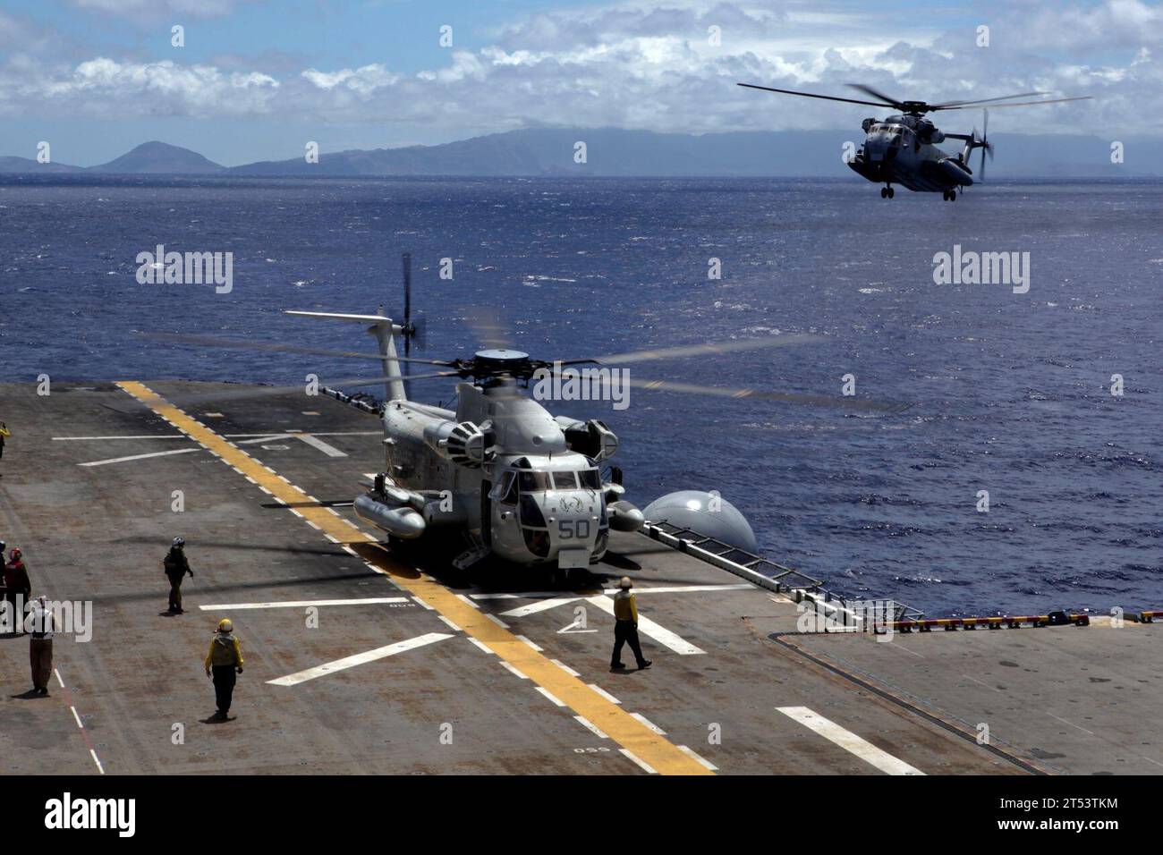 ch-53d, helicóptero, HMH-463, rimpac, semental de mar, USS Bonhomme Richard Foto de stock