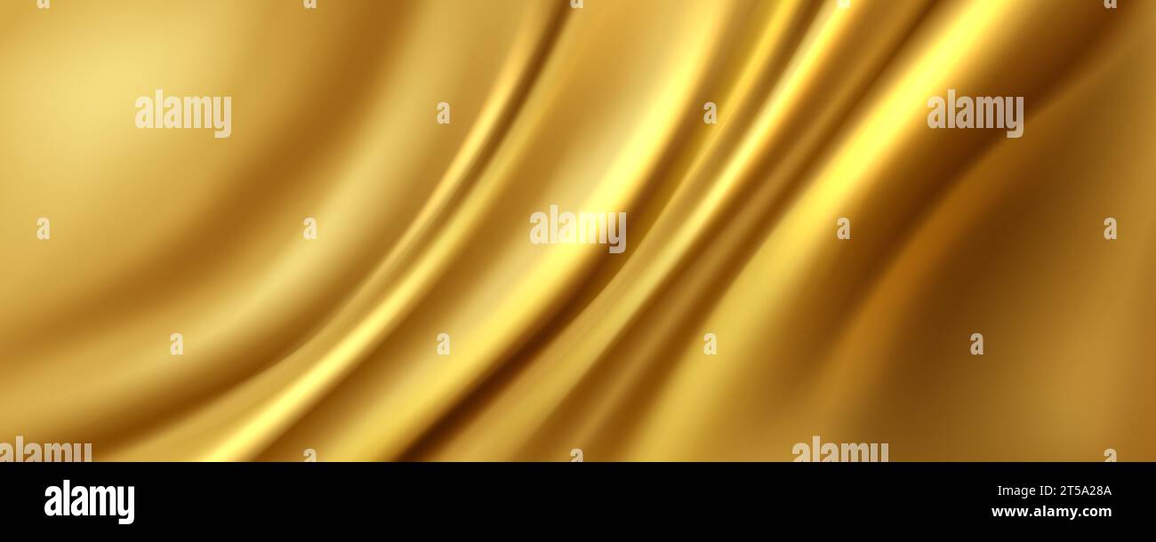 Textura de fondo de tela dorada abstracta con material satinado elegante  dorado