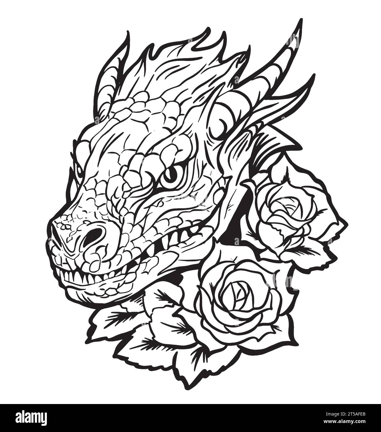 dragon yin yang - Google Search  Ilustraciones de tatuajes, Tatuajes  blancos, Illustration