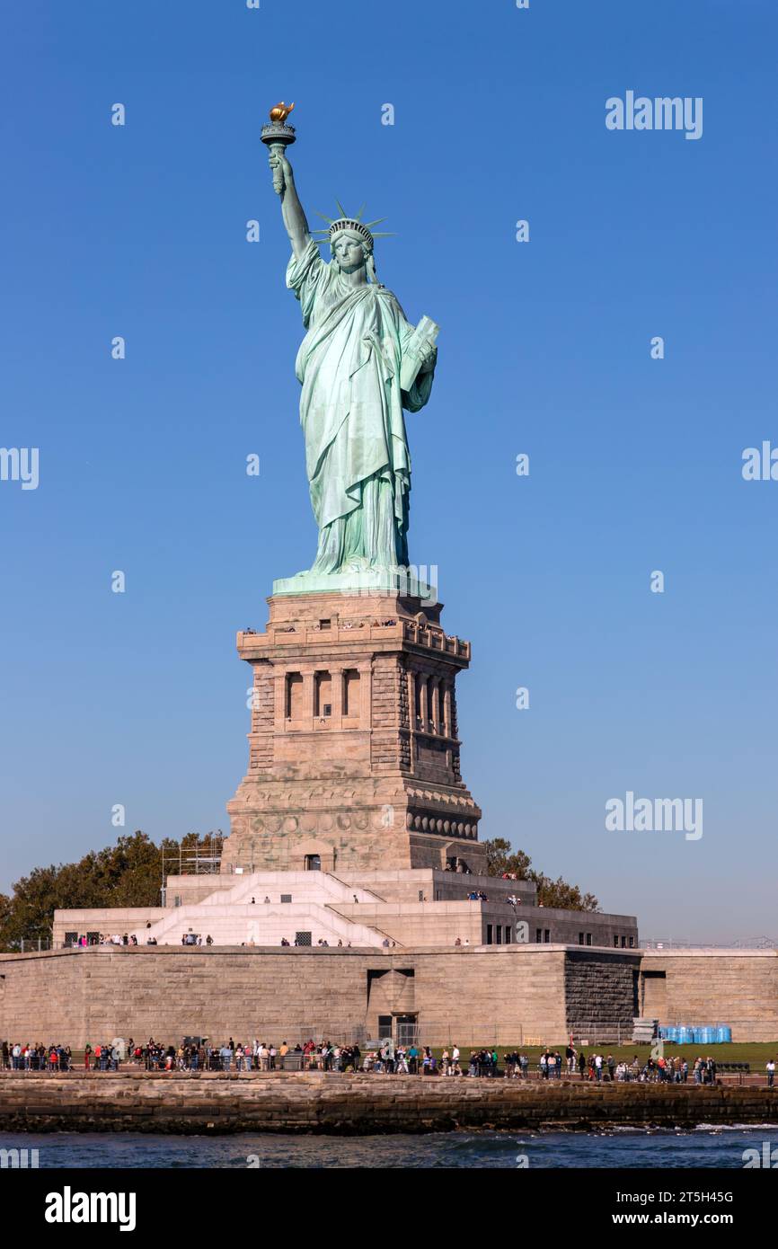 Estatua de la libertad, de la ciudad de Nueva York, Estados Unidos de América. Foto de stock