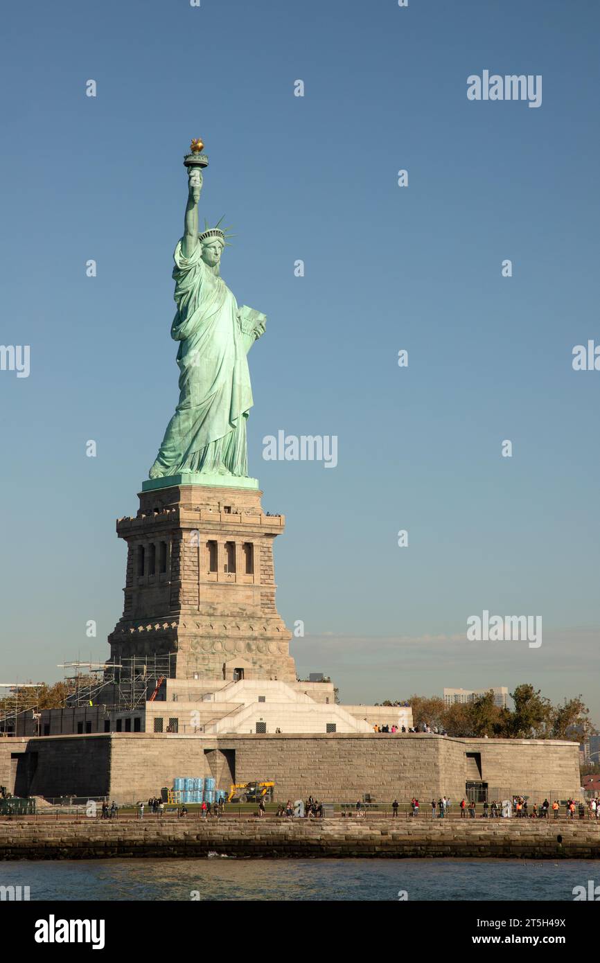 Estatua de la libertad, de la ciudad de Nueva York, Estados Unidos de América. Foto de stock