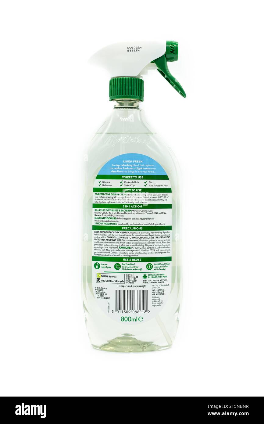 Desinfectante antibacterial lino en spray