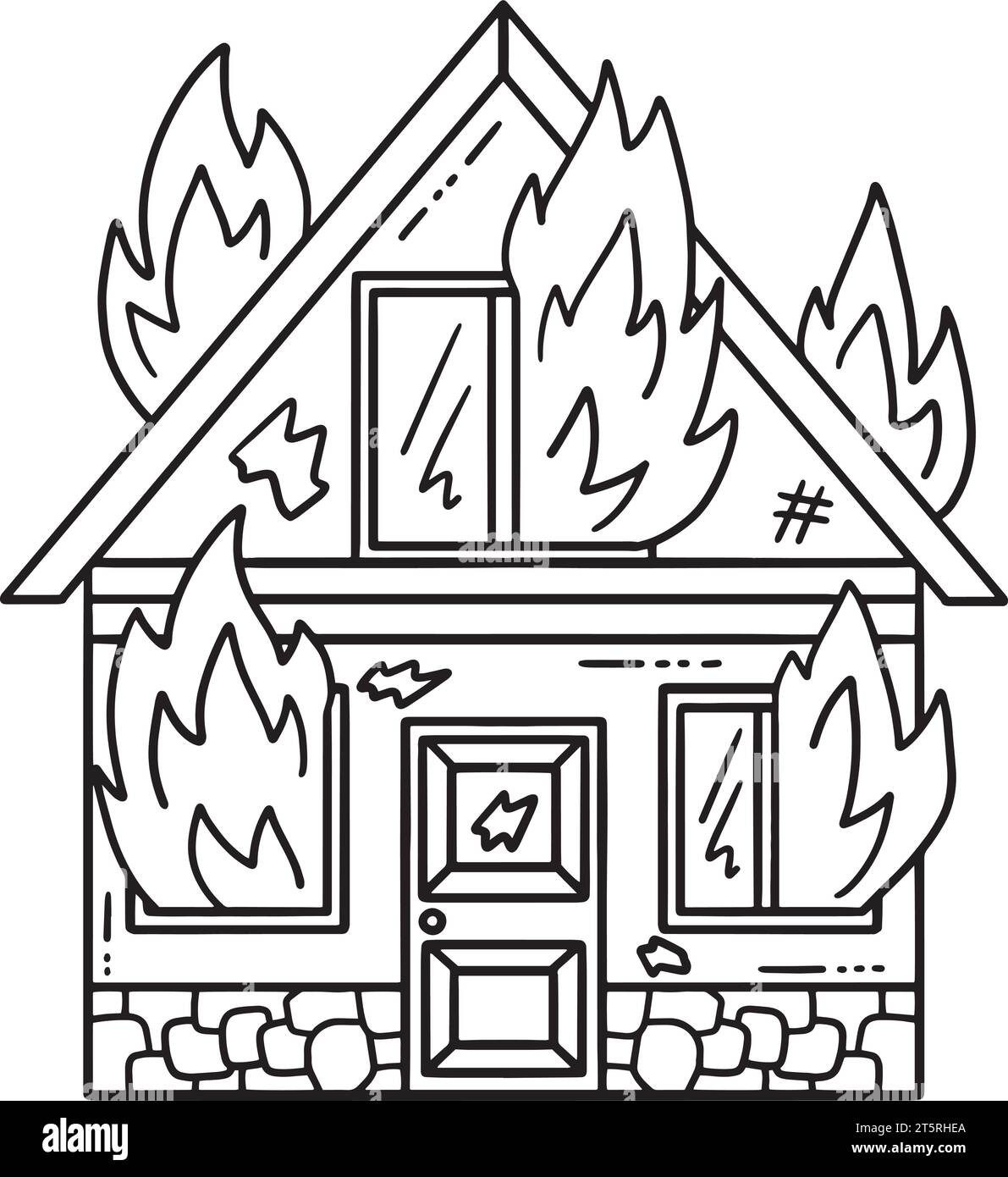 Casa en llamas Imágenes vectoriales de stock - Página 2 - Alamy