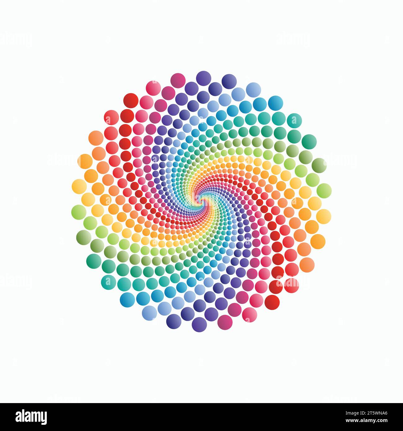 Vector libre Rainbow vórtice diseño de fondo Ilustración del Vector
