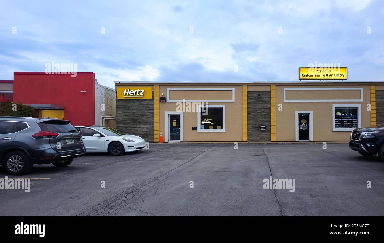 Yorkville, Nueva York 2 de noviembre de 2023 Vista panorámica amplia