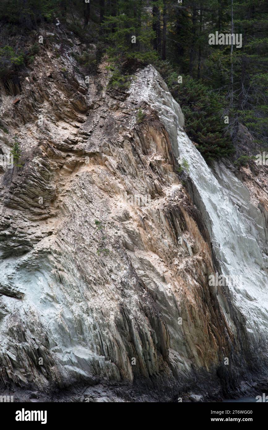 Huye de Lac Beavent, Parque Nacional Jasper, Jasper, Canadá Foto de stock