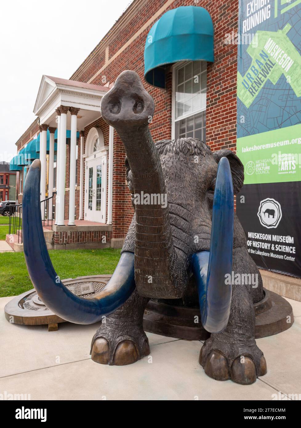 Muskegon, Michigan - El Museo Muskegon de Historia y Ciencia, parte del Centro de Museos Lakeshore. Foto de stock