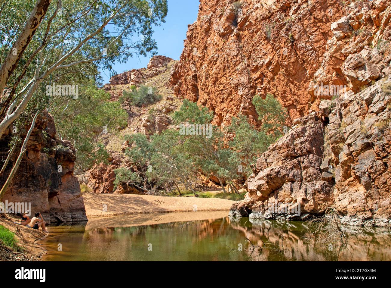 Emily Gap, East MacDonnell Ranges Foto de stock