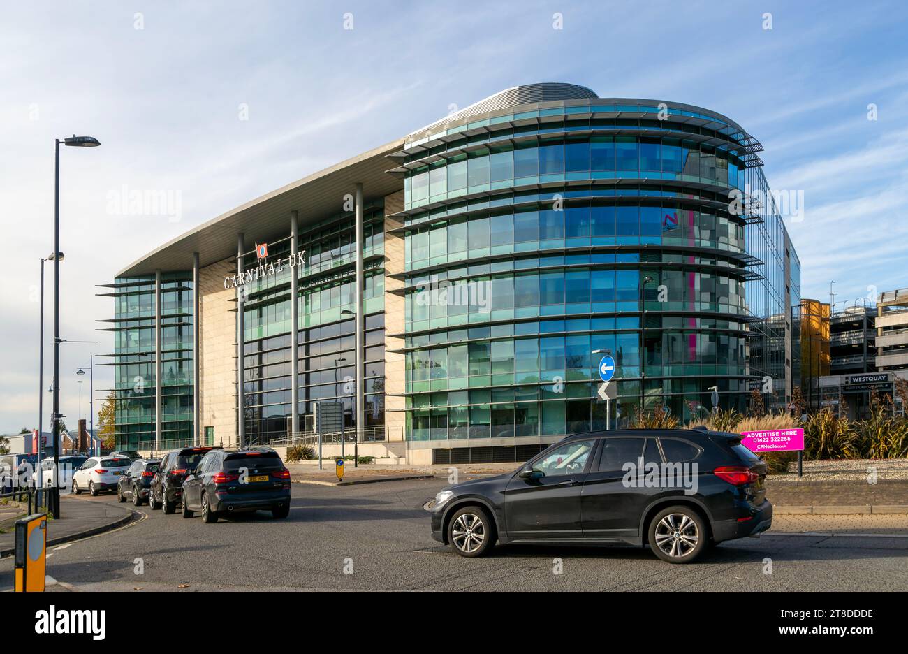 Carnival House, Carnival UK corporation, Southampton, Hampshire, Inglaterra, oficinas modernas del Reino Unido construidas en 2009 Foto de stock