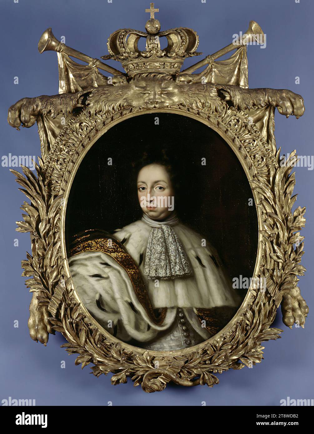 David Klöcker Ehrenstrahl, 1628, Hamburgo, 1698, Estocolmo rey Carlos XI de Suecia, 1648 - 1698, 82 x 66 2D, óleo, óleo sobre lienzo 1893 Foto de stock