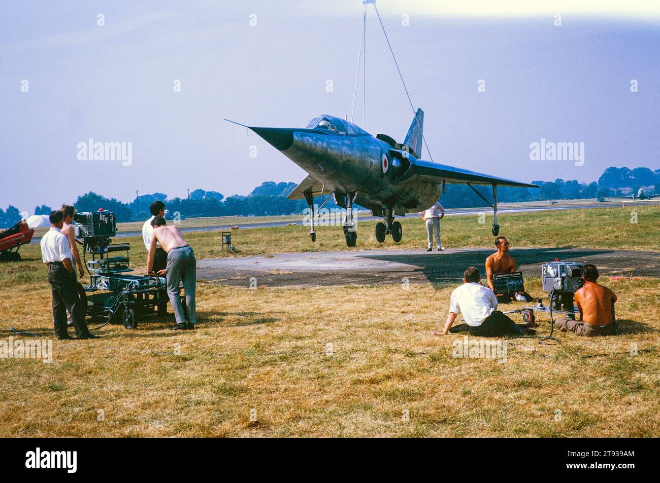 Scott Furlong Predator, Biggin Hill, serie de televisión 'Planemakers' Septiembre 1964 Fotografía por Alan 'Taffy' Harris para ATV Foto de stock