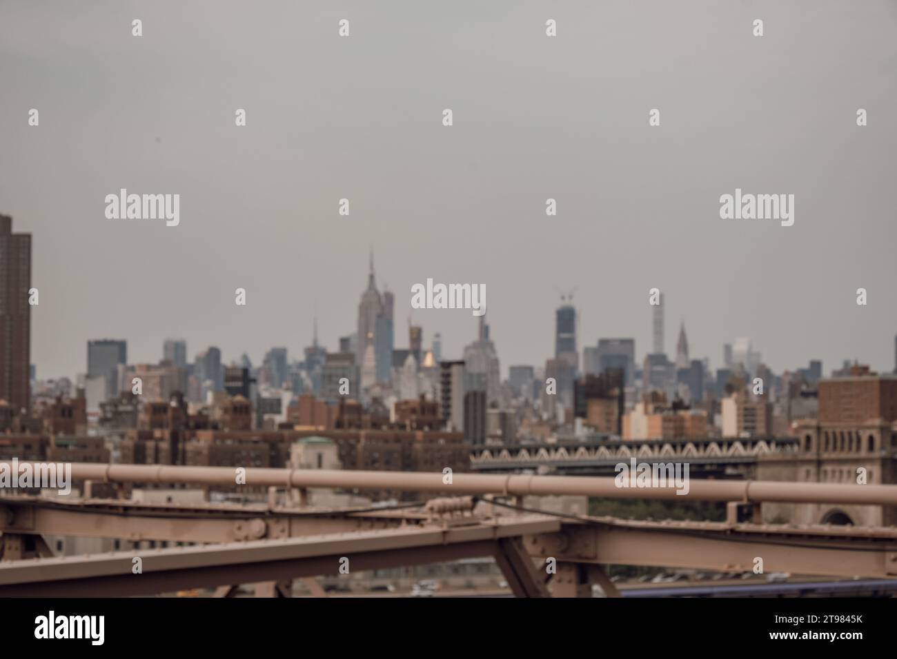 Manhattan Skyline en New York City Times Square Foto de stock