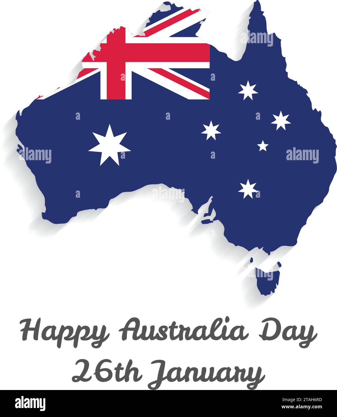 Australia Día 26 Enero Vector Ilustración del Vector