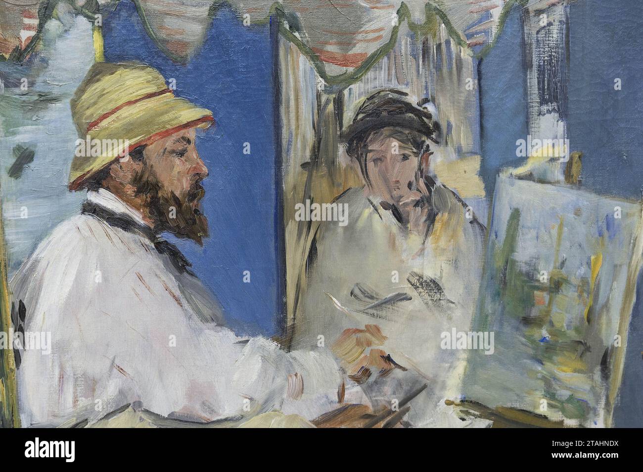 Detalle de la pintura de Manet Foto de stock