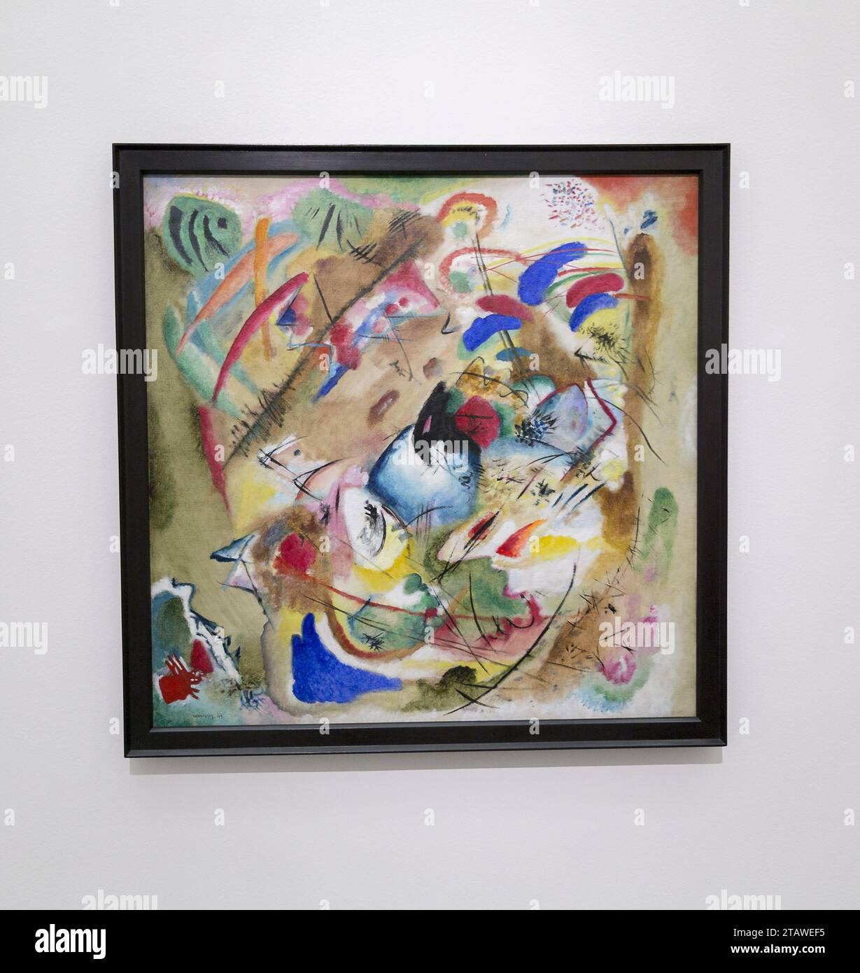 Pintura por Kandinsky Foto de stock