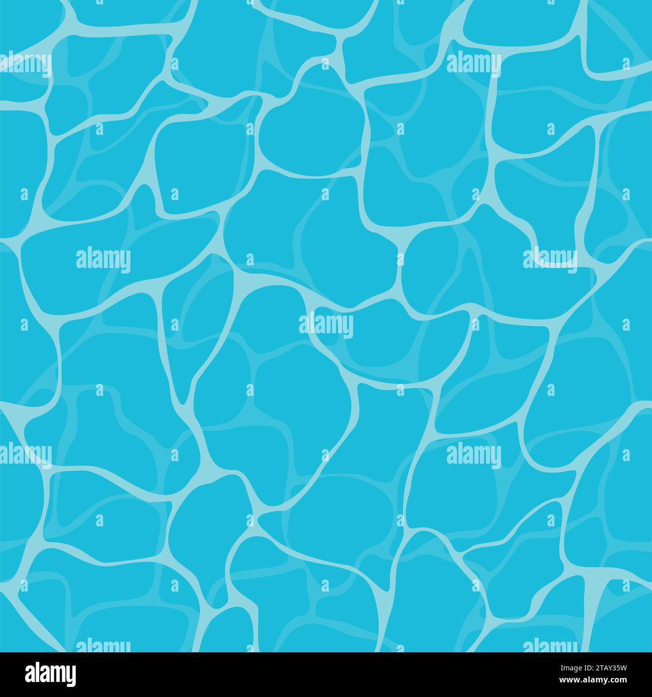 Fondo de textura de agua ondulada turquesa. Brillante azul agua ondulada piscina vector abstracto Ilustración del Vector