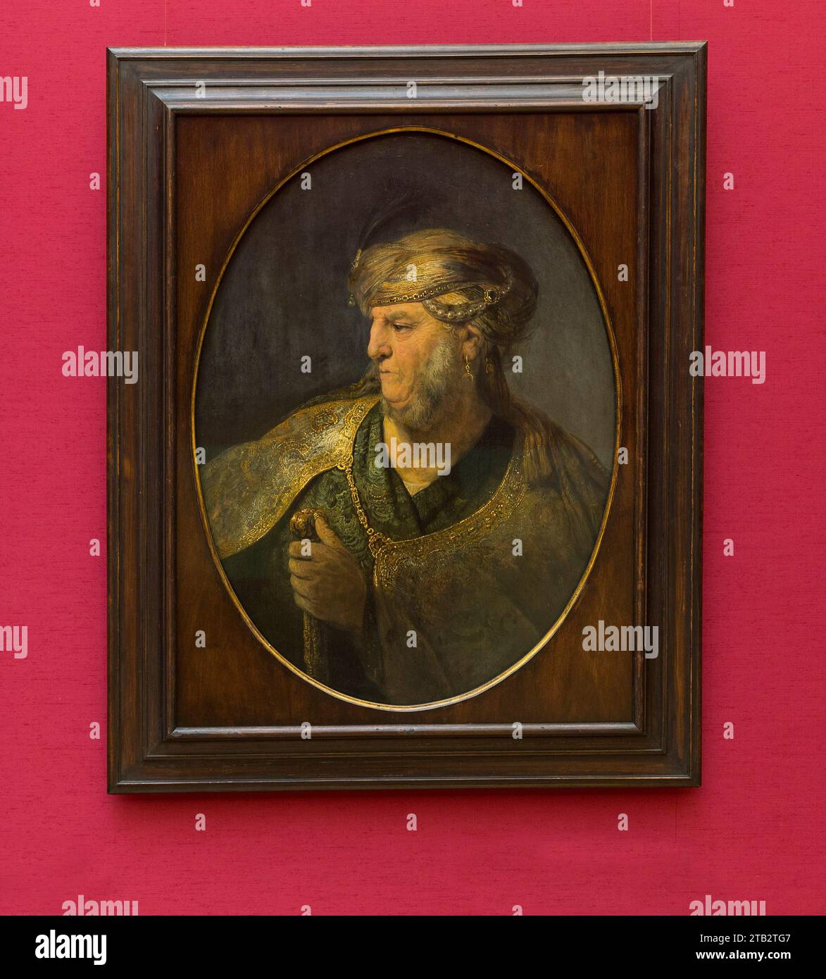 Pintura de Rembrandt en Alte Pinakothek en Munich Foto de stock