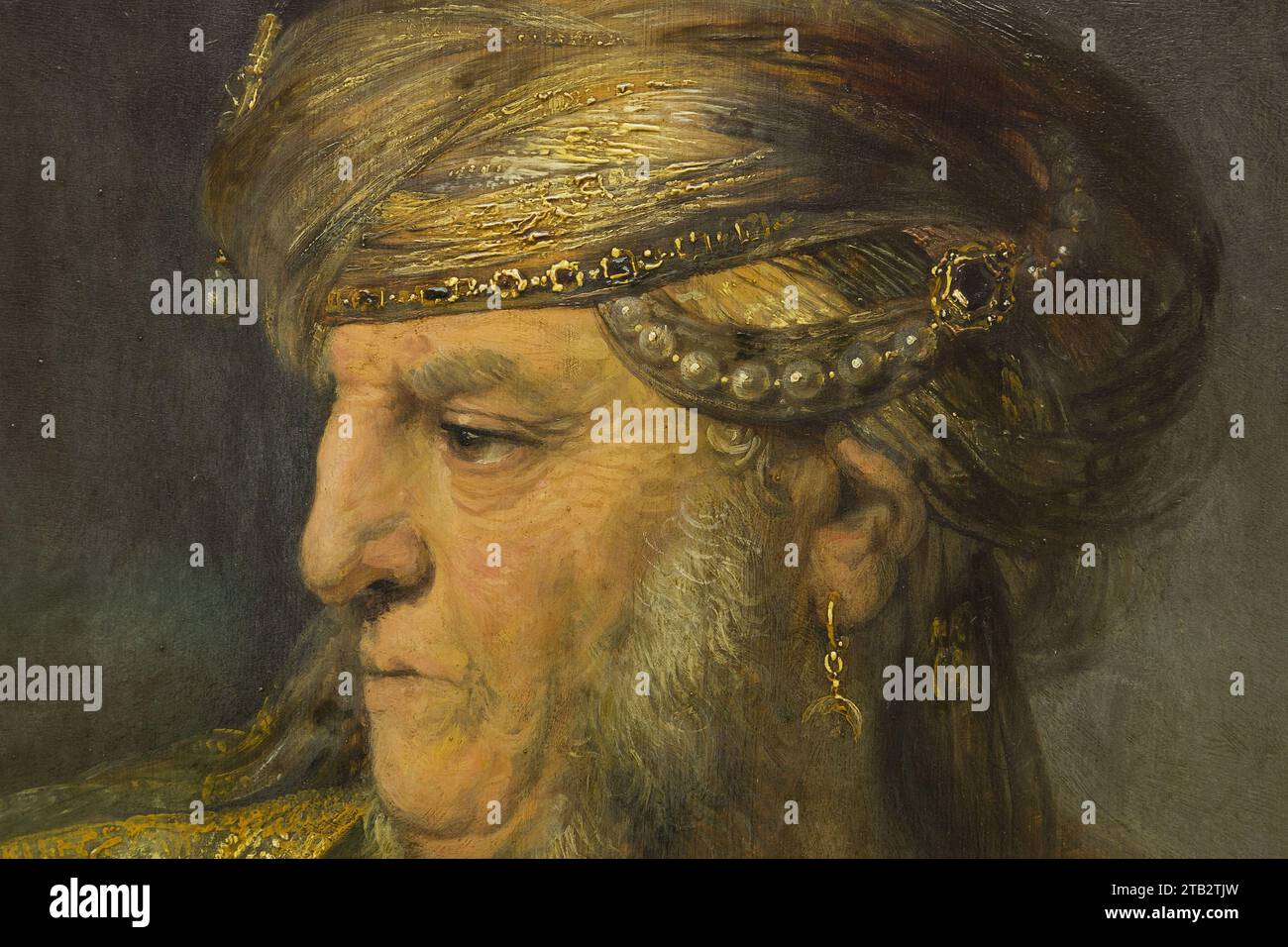 Detalle de la pintura de Rembrandt Foto de stock