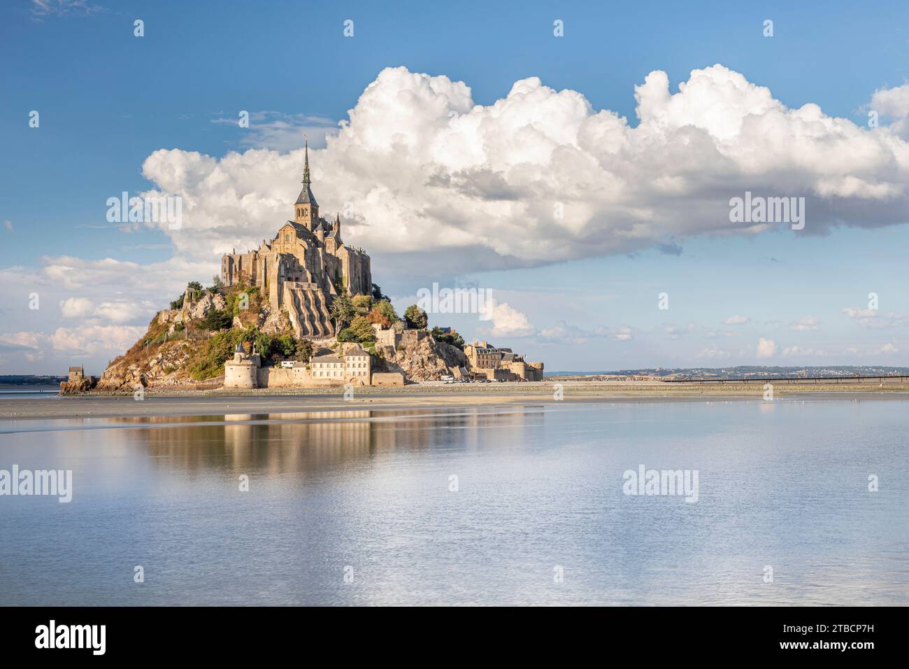 Mont Saint-Michel, Manche, Baja Normandía, Francia Foto de stock