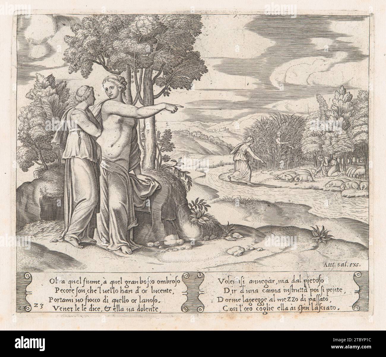 Placa 23 Psique por orden de Venus partiendo para encontrar el vellón