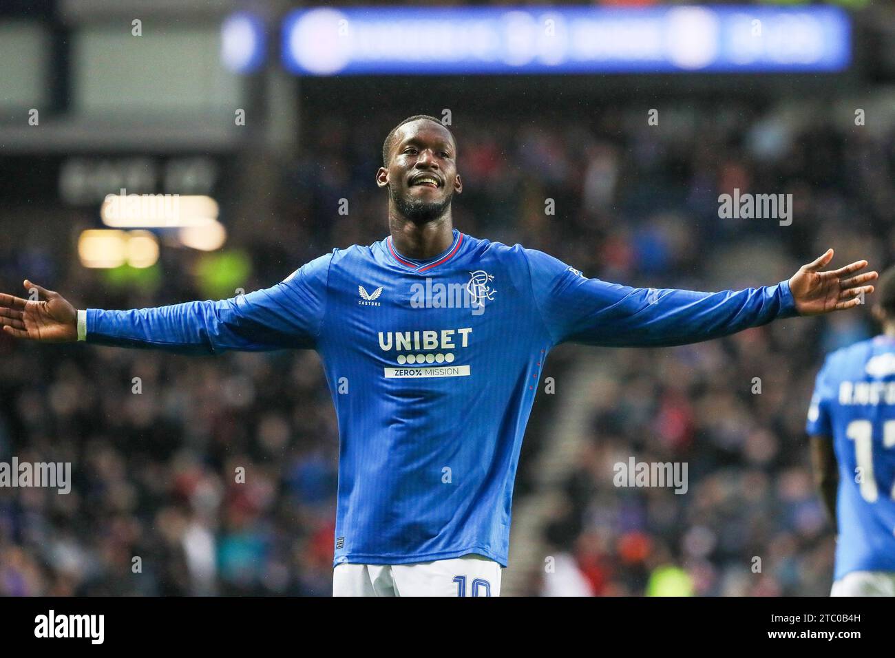 Glasgow, Reino Unido. 9 de diciembre de 23. Glasgow, Reino Unido. Los Rangers juegan Dundee en el Ibrox Stadium, Glasgow, Escocia, Reino Unido en un partido de la Premiership escocesa. Crédito: Findlay/Alamy Live News Foto de stock