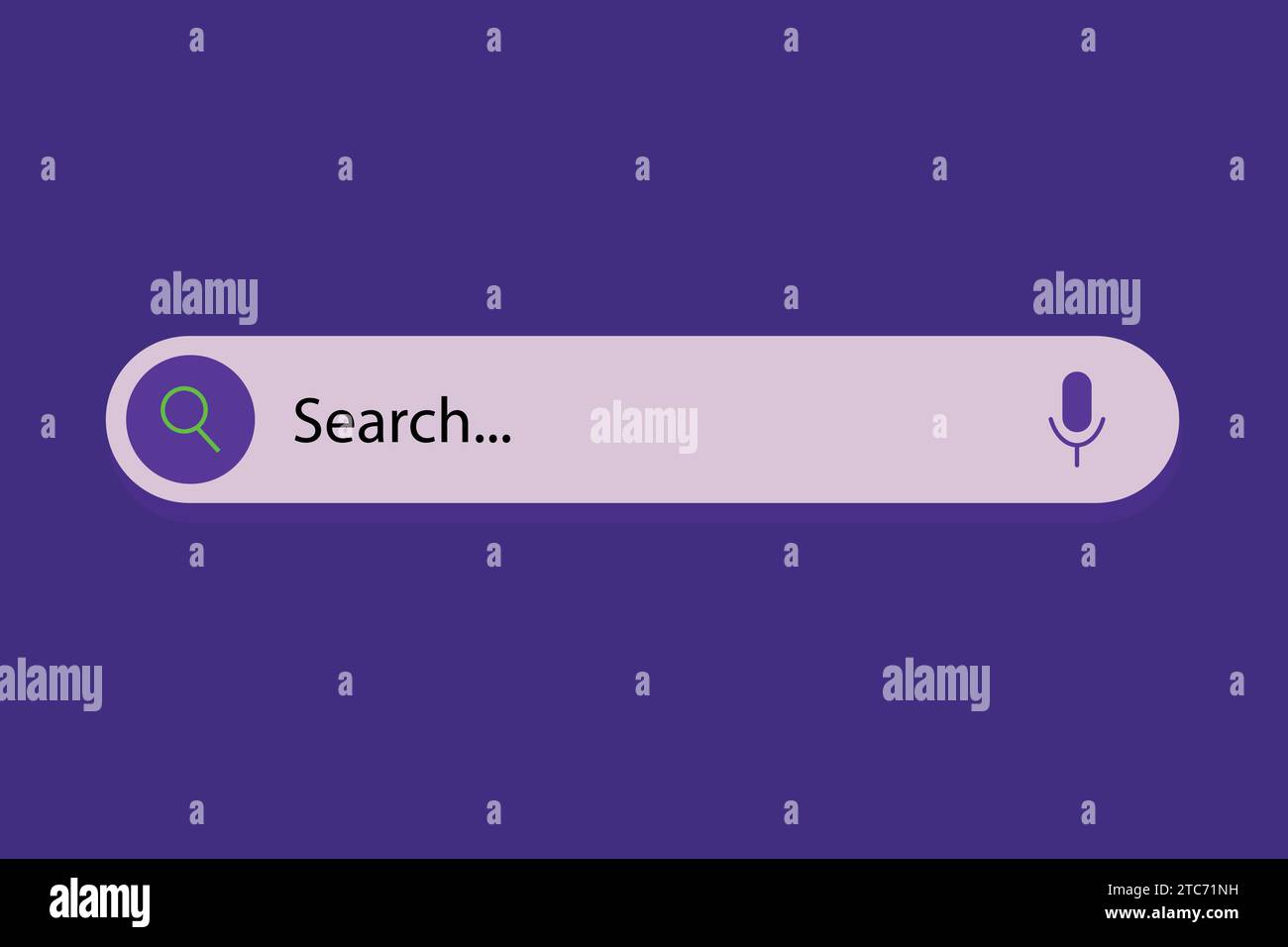 Dirección de búsqueda y barra de navegación icono. Motor de búsqueda web navegador ventana plantilla ilustración vectorial. Ilustración del Vector
