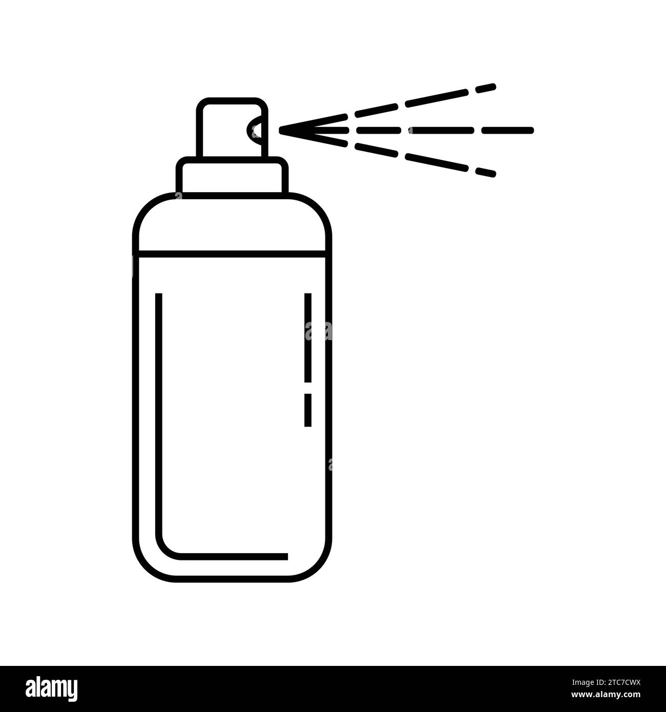 botella spray icono vector Ilustración del Vector