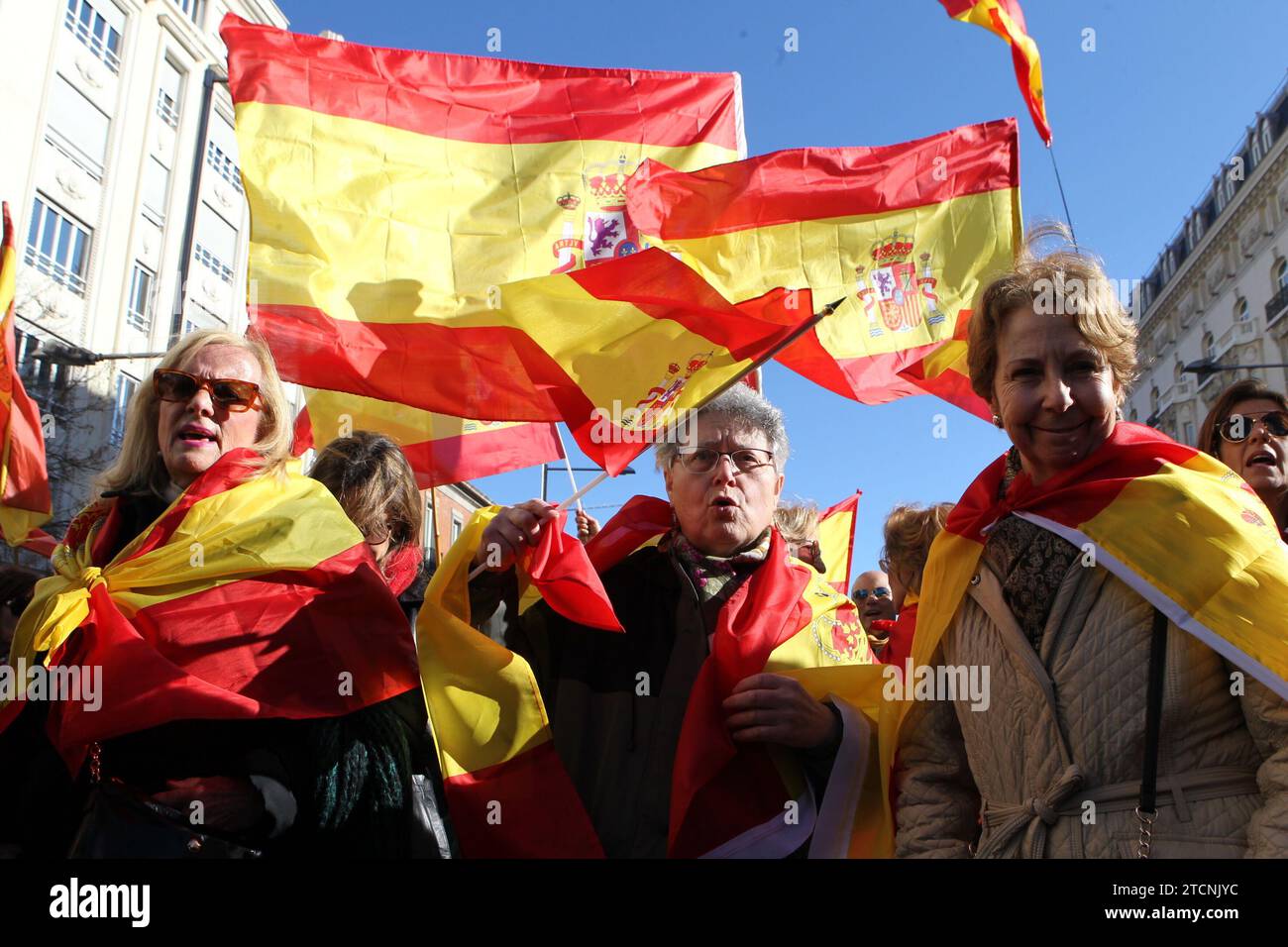 Madrid 01042020 Manifestación Por La Unidad De España Y Contra El Gobierno De Pedro Sánchez 8772