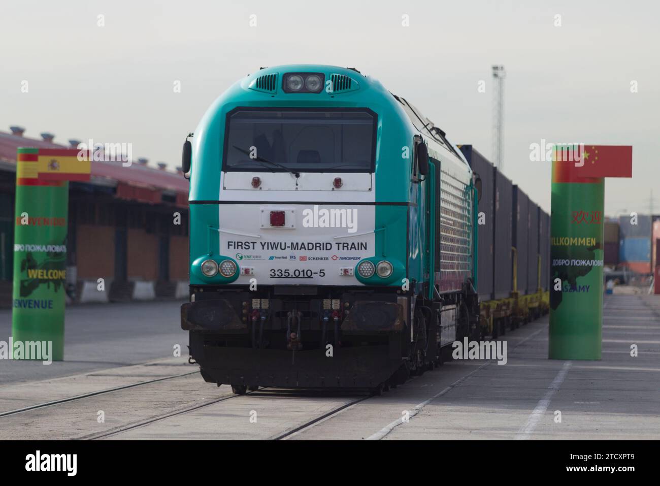 Madrid, 12/09/2014. Llegada a la estación de tren de Abroñigal del tren
