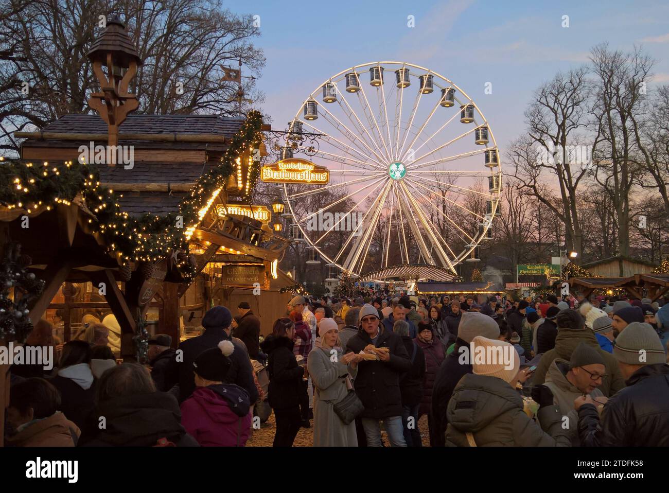 Landshut, Niederbayern. Landshuter Christkindlmarkt, ein bekannter