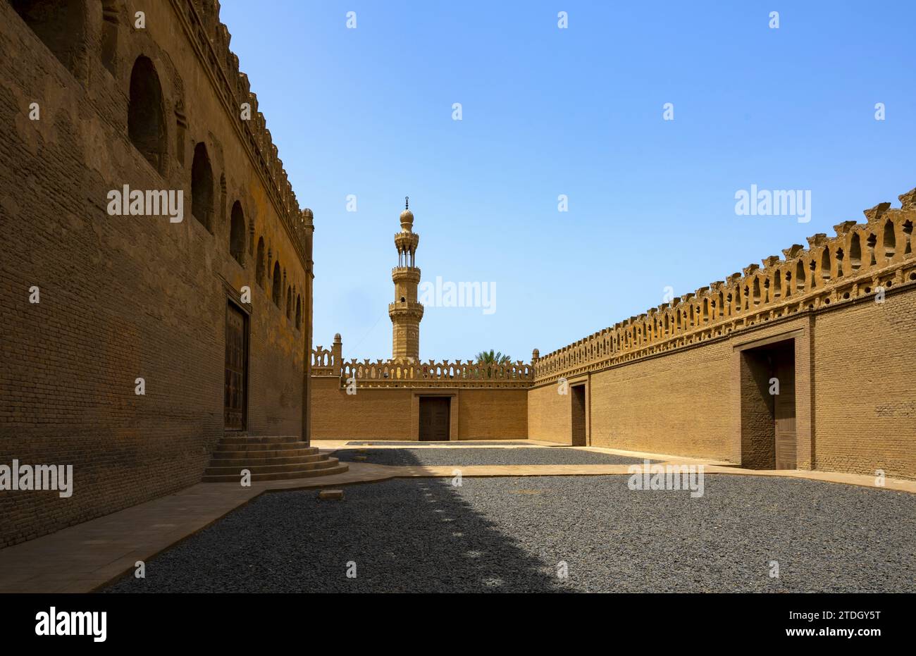 Mezquita de Ibn Tulun en El Cairo Foto de stock