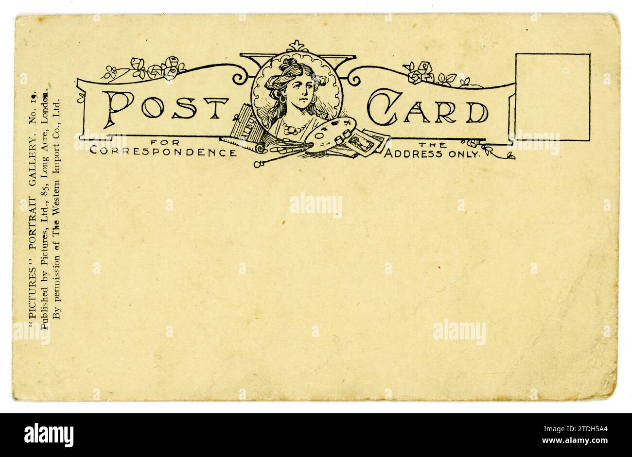 Postal original de principios de los años 1900 circa 1915, Reino Unido Foto de stock