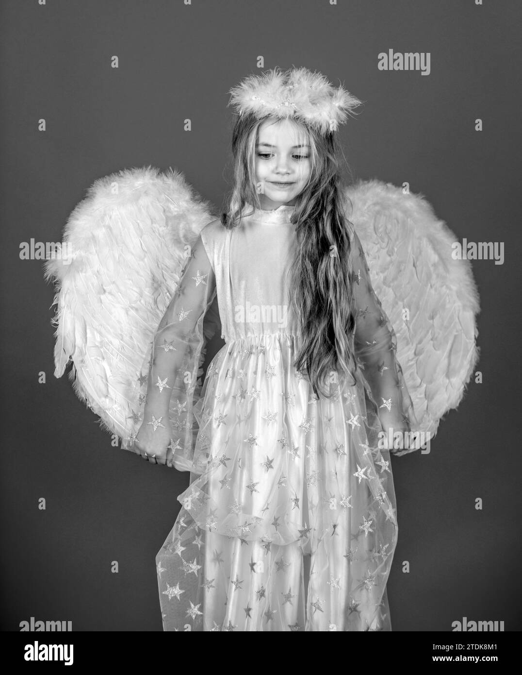 Alas de ángel y alas de plumas blancas para adultos, disfraz de fiesta para  niños y niñas, regalo único de Navidad (alas de ángel blancas y halo)