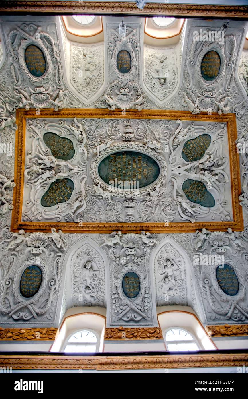 Iglesia barroca del castillo de Greifenstein, Hesse, Alemania, Europa Foto de stock