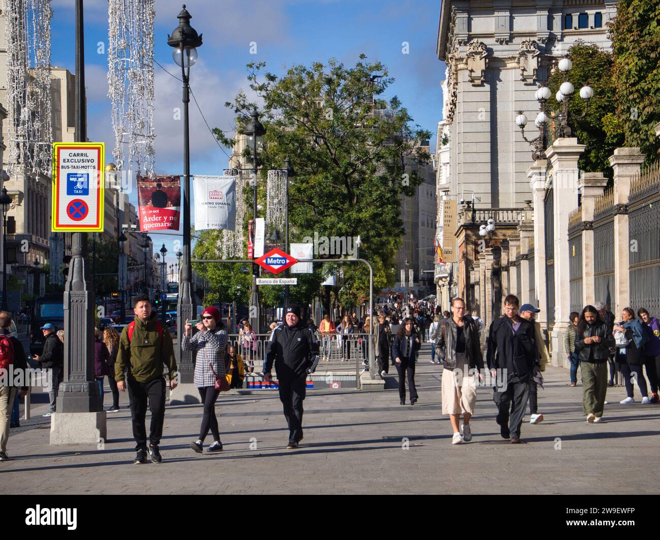 Avenida Gran Vía (Broadway de Madrid), Madrid, España, Madrid es la