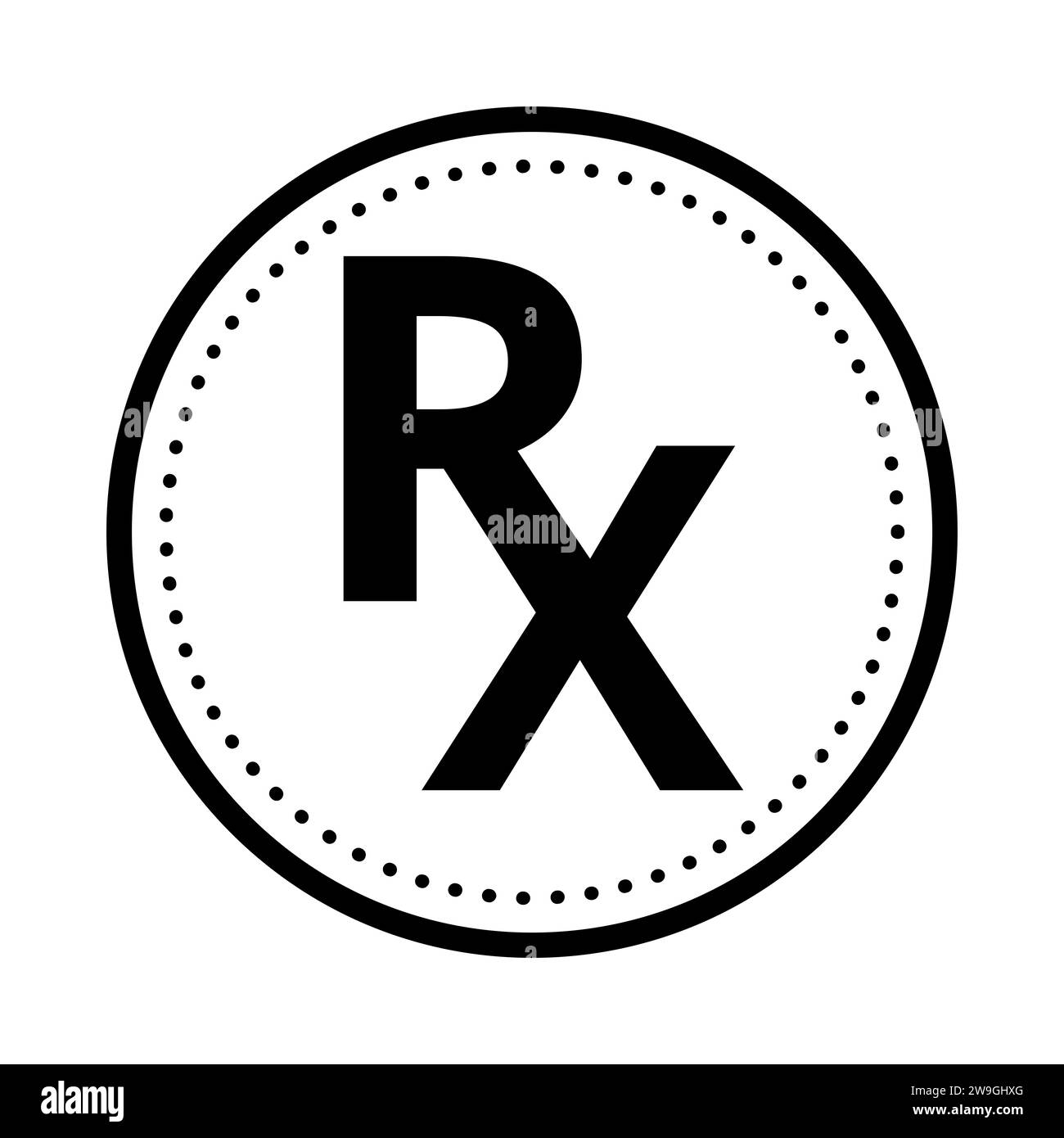 Ilustración del icono del símbolo de Rx Fotografía de stock - Alamy