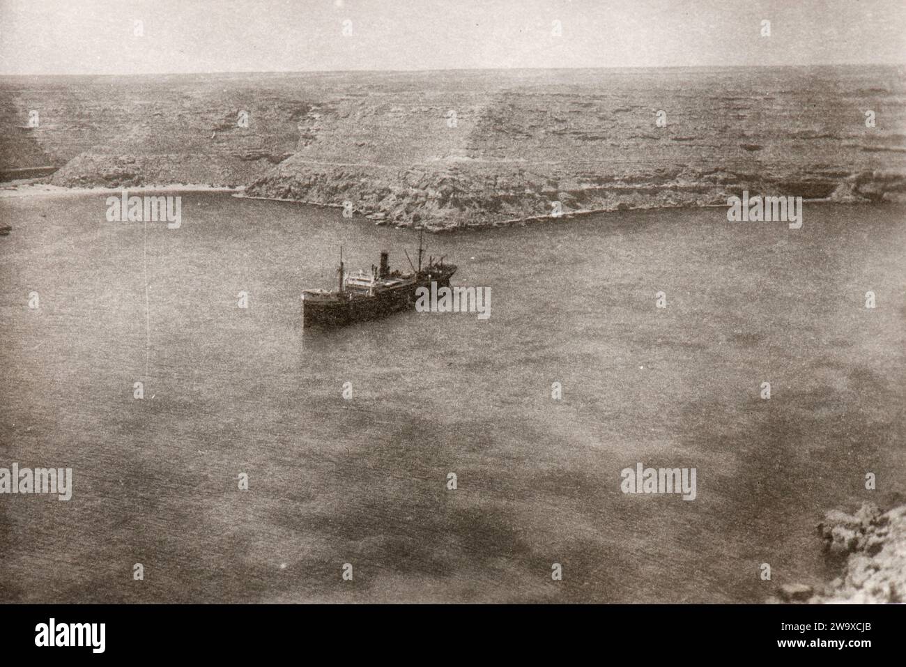 Rara imagen del buque de carga italiano 'Butterfly' (perteneciente a