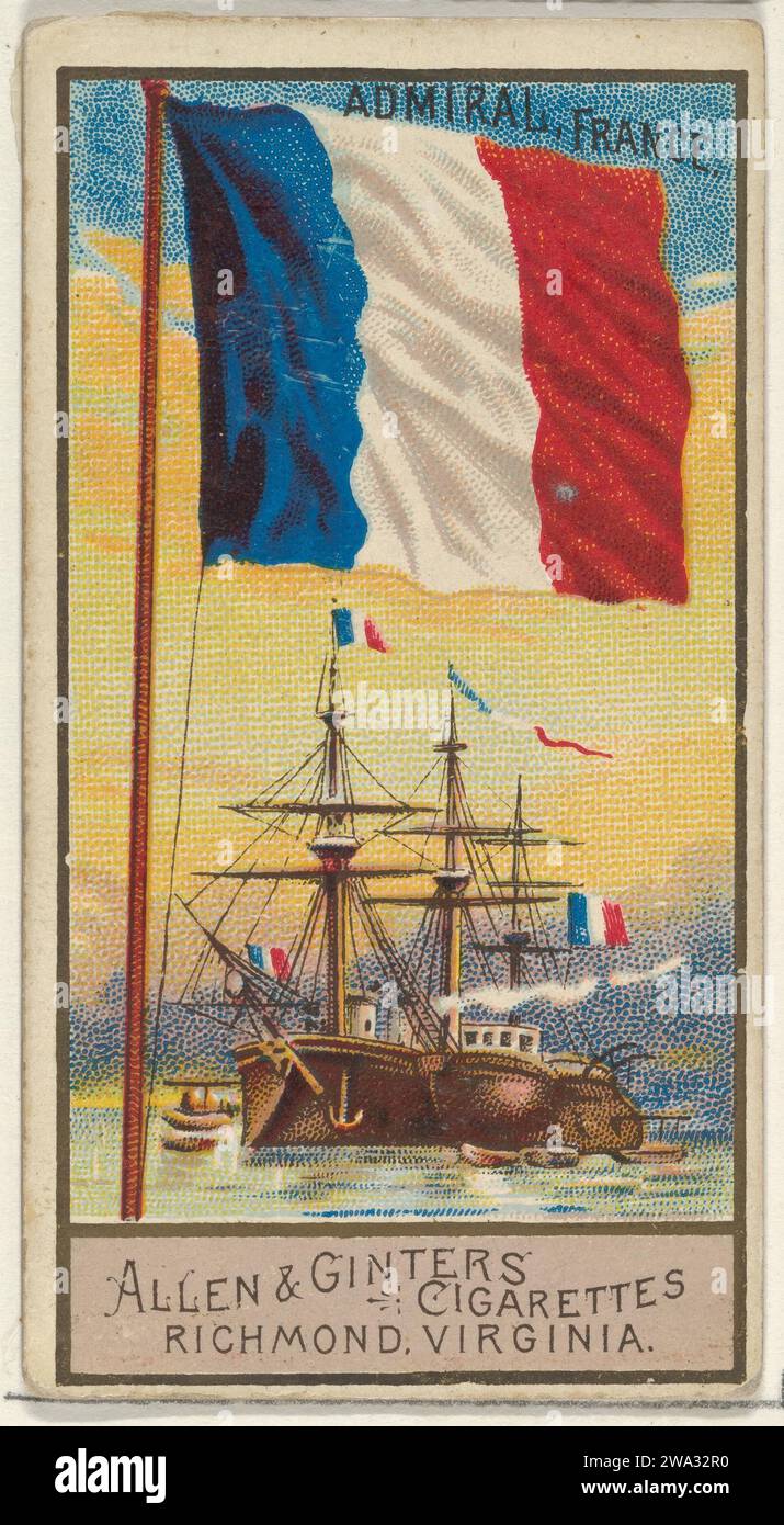Deutsch: Internationale Flaggen, Tafel I zum Artikel „Flagge“ English:  International Flags ca. 1890. 1892 43 Flaggen Bd1 Stock Photo - Alamy